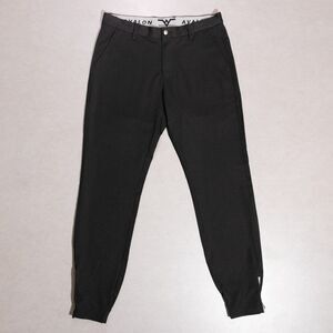Avalon Golf Performance Stretch Ankle Zip Black Joggers Pants Men’s 32L (32x31)